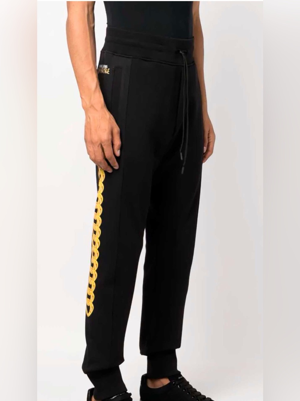 VERSACE JEANS COUTURE
 Chain - Print Sweatpants
Black